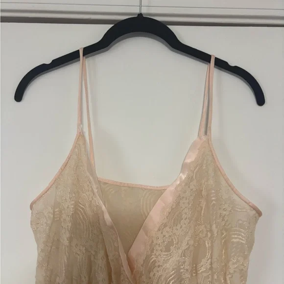Vintage America Cream Lace Chemise - Picture 2 of 8